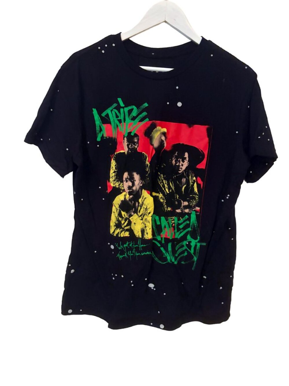 A Tribe Called Quest Women’s Graphic T-Shirt Size L Colorful Colorful Print Hip